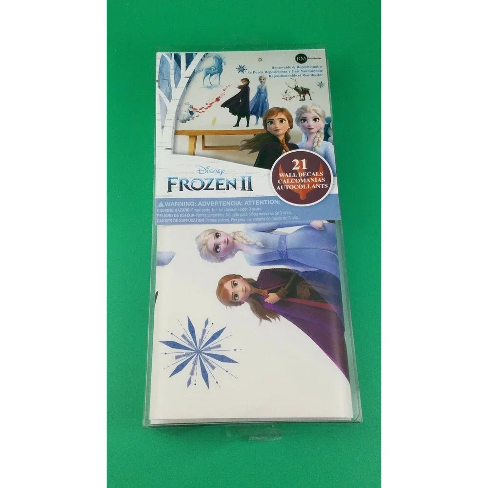 RoomMates Frozen II 2 Movie 21 Peel / Stick removable Wall Decals Anna Elsa Olaf